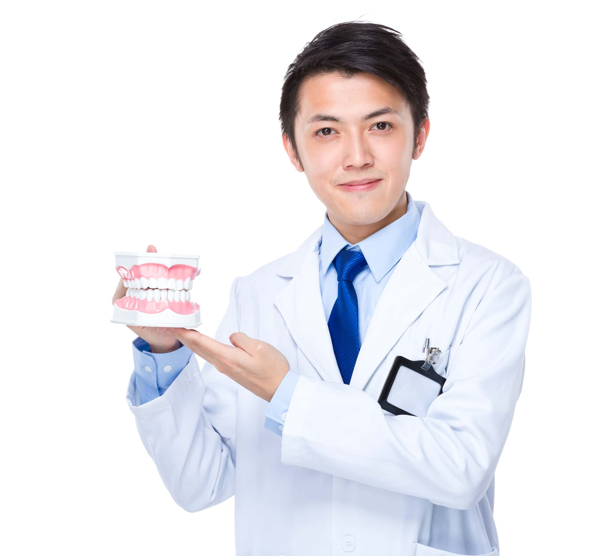 受け口になる原因を説明する歯科医