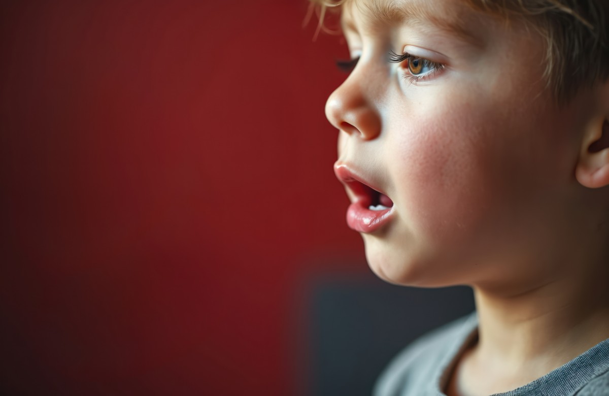 口呼吸をしている子ども